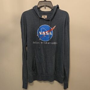 Techstyles A California Company Blue NASA  Hoodie for Men Size Medium